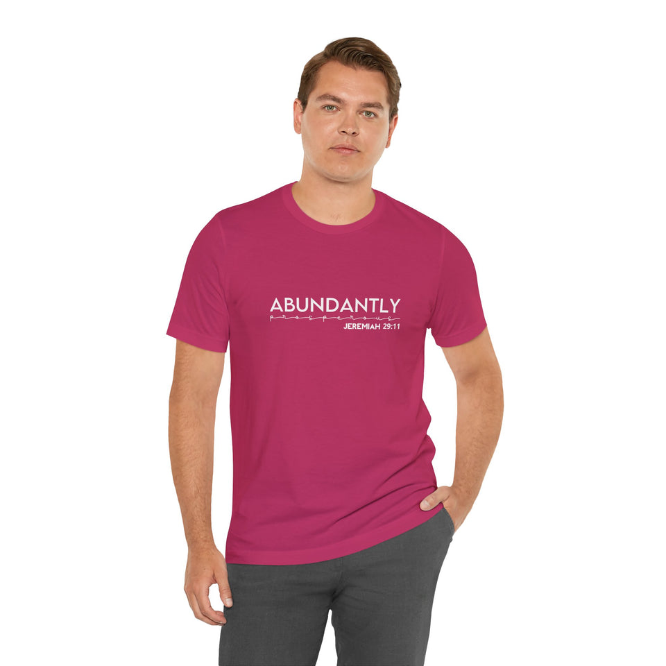 Abundantly Prosperous - Unisex Jersey Short Sleeve Tee