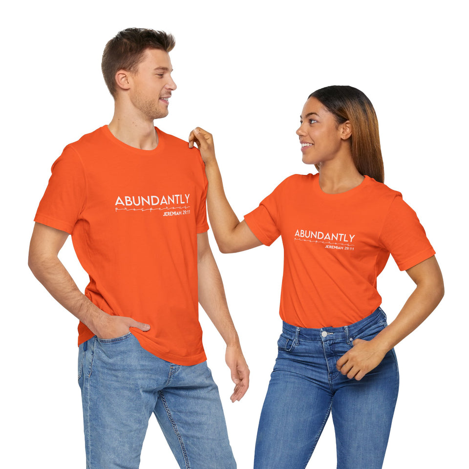 Abundantly Prosperous - Unisex Jersey Short Sleeve Tee