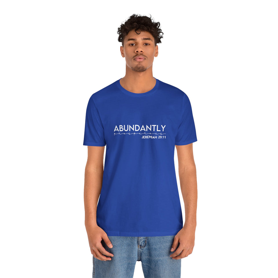 Abundantly Prosperous - Unisex Jersey Short Sleeve Tee