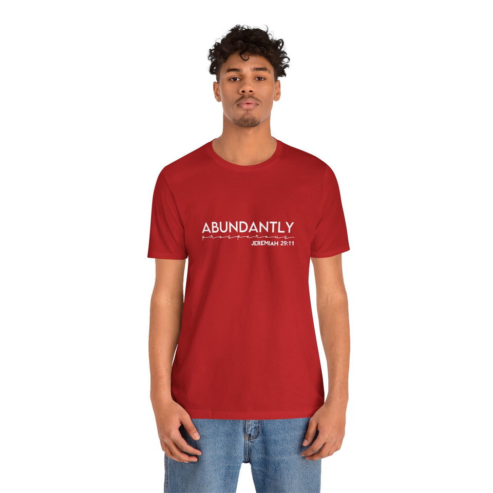 Abundantly Prosperous - Unisex Jersey Short Sleeve Tee