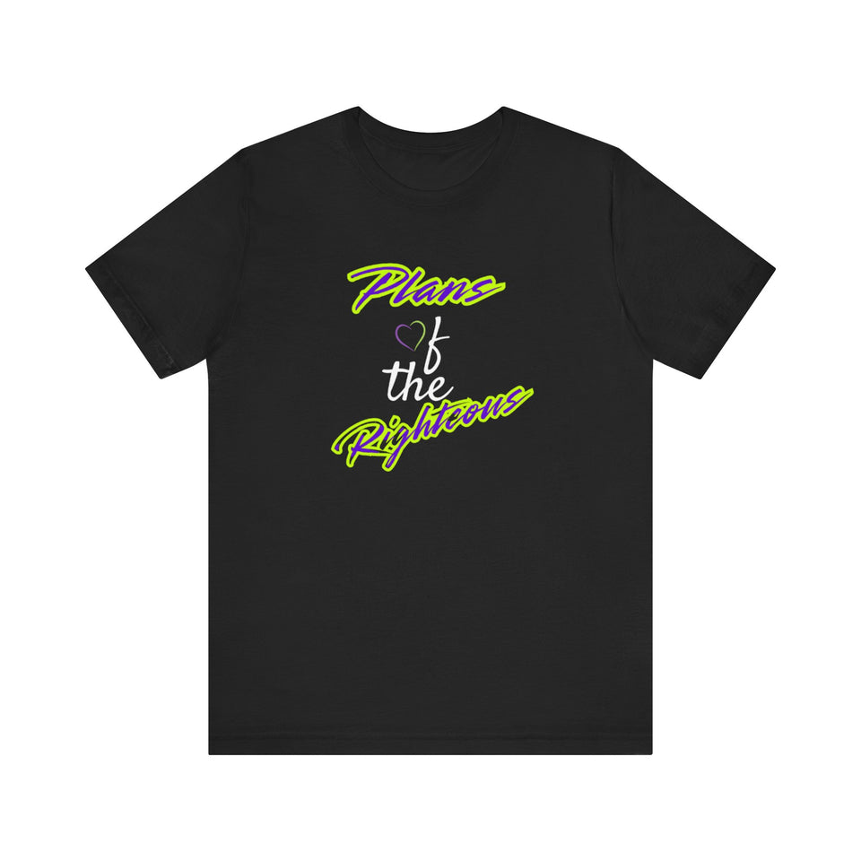 Inspirational Unisex Jersey Tee - "Plans of the Righteous"