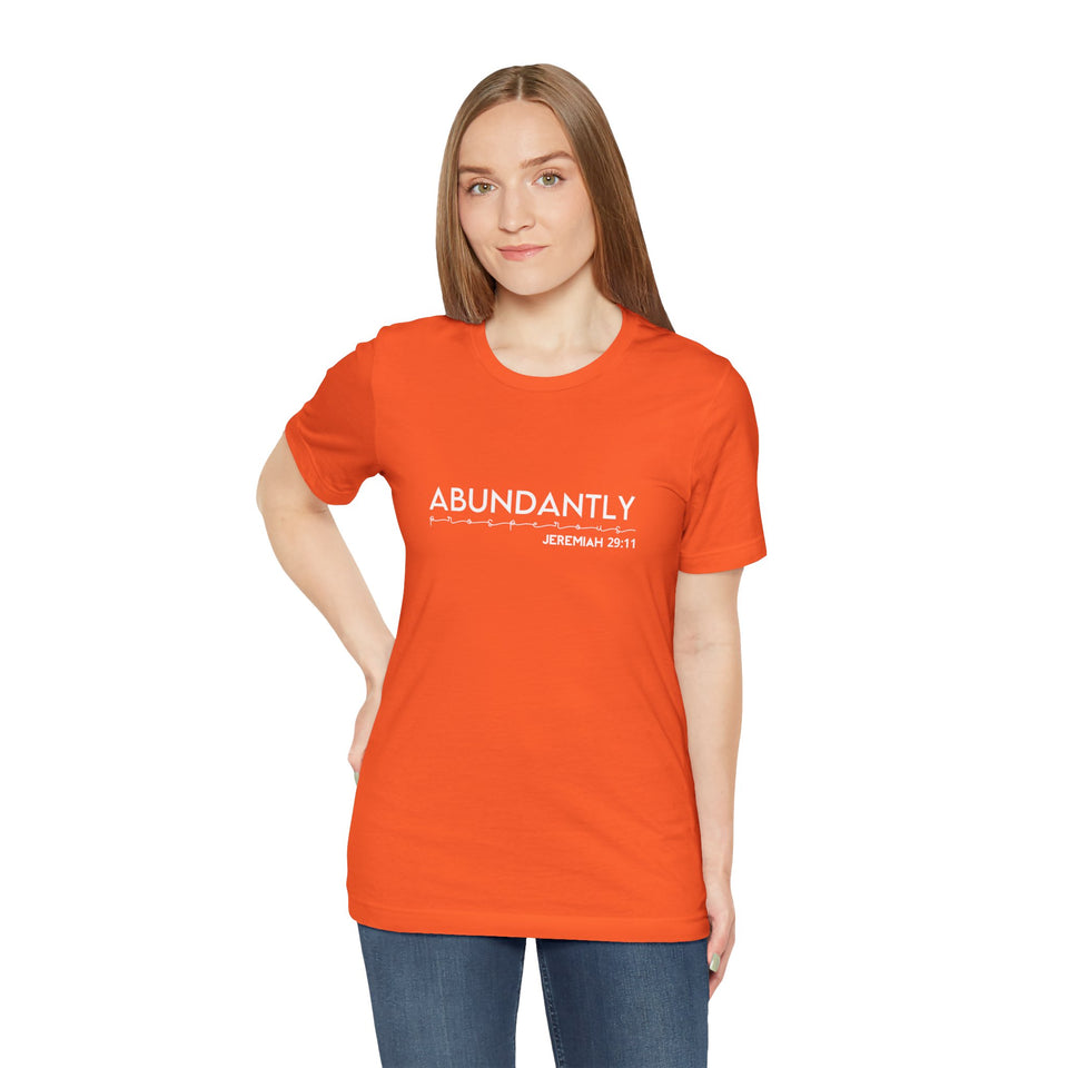 Abundantly Prosperous - Unisex Jersey Short Sleeve Tee