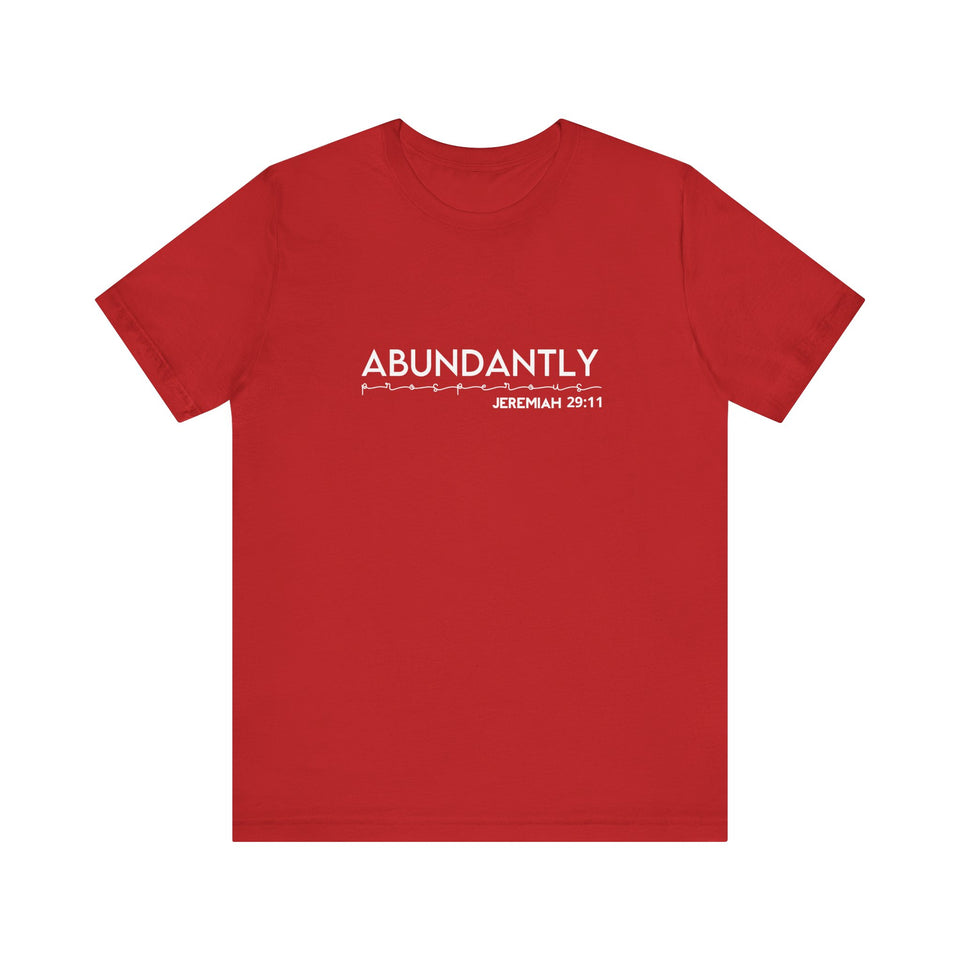 Abundantly Prosperous - Unisex Jersey Short Sleeve Tee