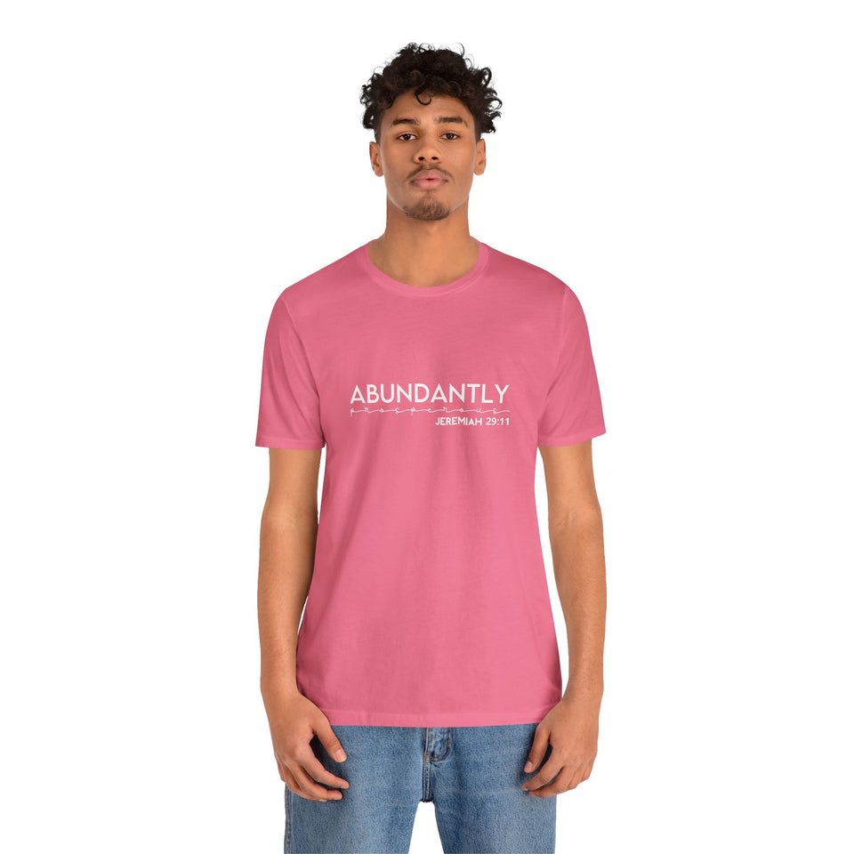 Abundantly Prosperous - Unisex Jersey Short Sleeve Tee