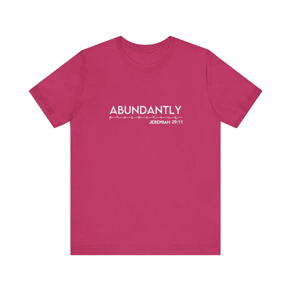 Abundantly Prosperous - Unisex Jersey Short Sleeve Tee