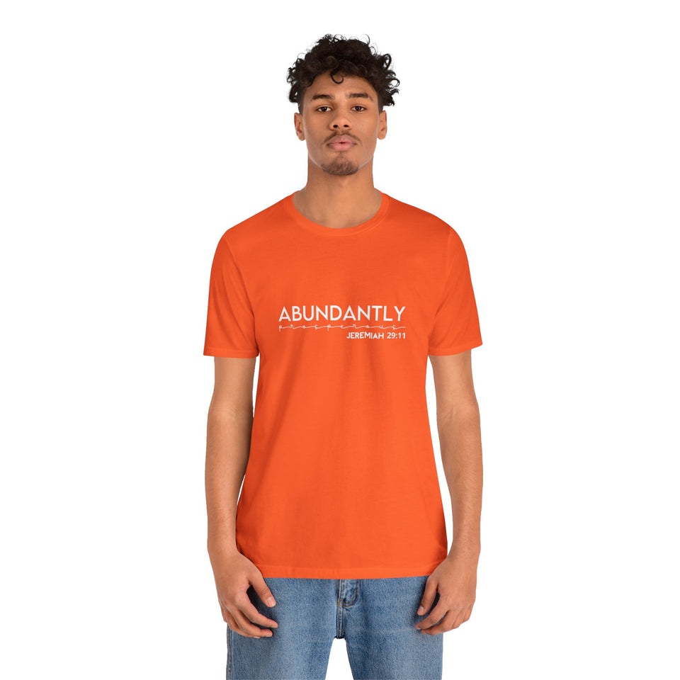 Abundantly Prosperous - Unisex Jersey Short Sleeve Tee