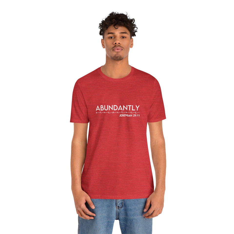 Abundantly Prosperous - Unisex Jersey Short Sleeve Tee