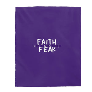 Faith over Fear - Velveteen Plush Blanket