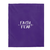 Faith over Fear - Velveteen Plush Blanket